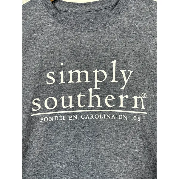 Simply Southern Women's T-shirt Tee Sz M Gray‎ Casual Grapefruit - Image 3