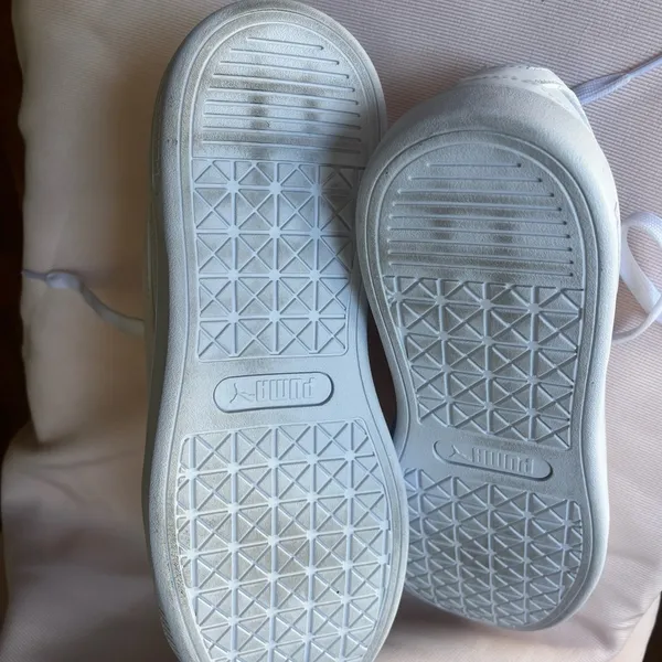 Puma Classic White Lace-Up Sneakers - Image 7
