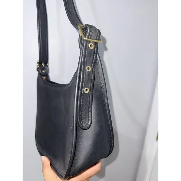 Coach Janice Legacy 9950 Crossbody Bag‎ Vintage Black Leather MINT COND V - Image 5