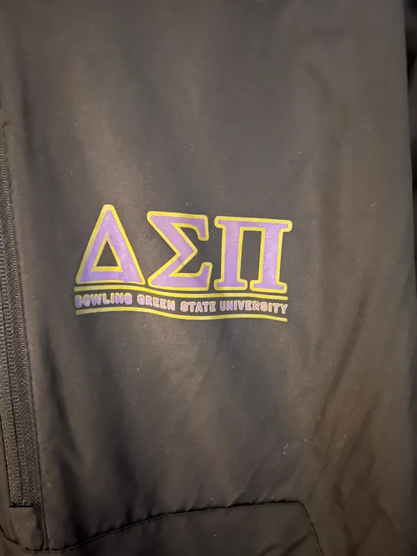 Delta Sigma Pi Windbreaker Black Size M - Image 2