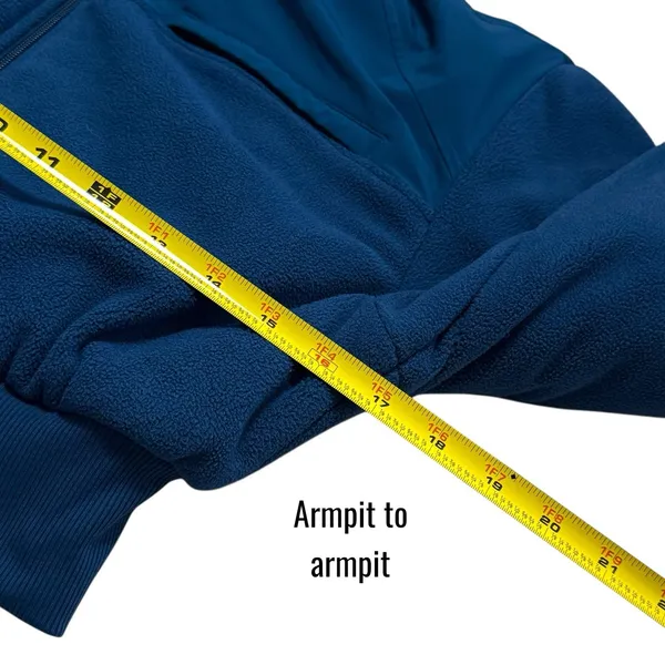 Aloha Island ALO Yoga Polar Fleece‎ Cropped Wintry Mix Jacket in Eclipse Blue Cozy Athletic M - Image 9