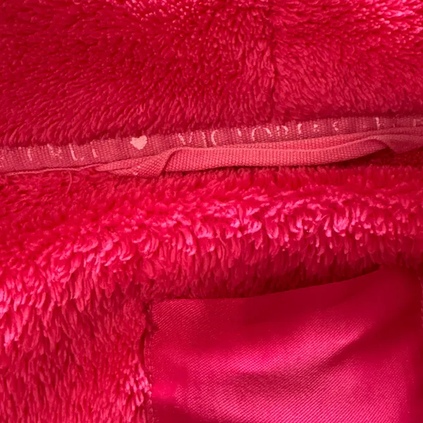 Victoria's Secret Cozy Plush Robe Vibrant Hot Pink Color Matching Fabric Belt XL - Image 9