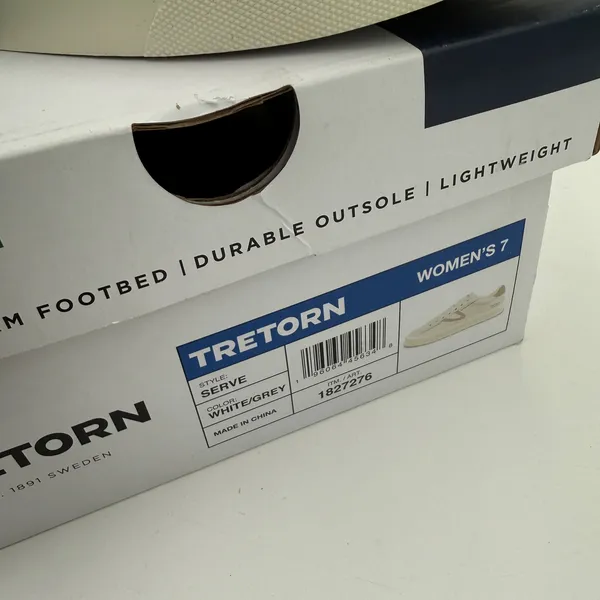 Tretorn Women's White Serve Sneakers New in Box Size 7 - Image 3