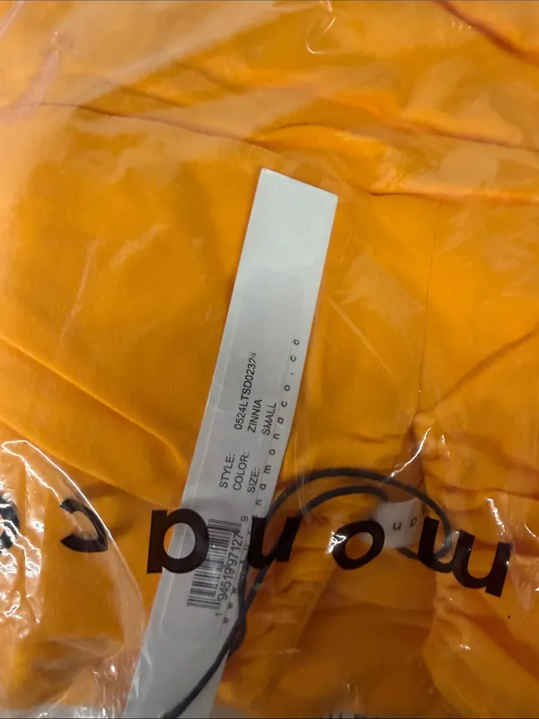 NEW Sz small s Susana Monaco V Wire Tube Gathered Dress strapless orange - Image 4