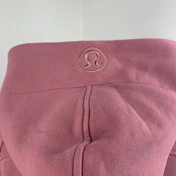 Lululemon Scuba Oversized Full Zip Hoodie Sweatshirt Brier Rose Pink Sz XS/S - Image 7