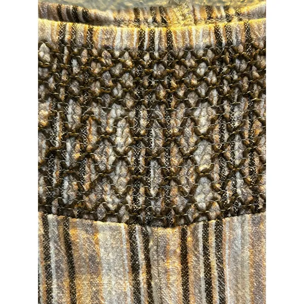 Indigo Rein Linen blend striped pants Large boho Beachy - Image 6