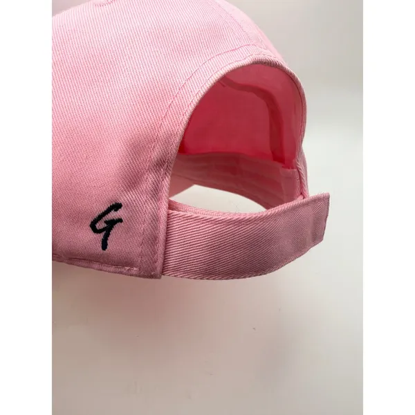 Seaside Blossom Unisex Hat Baseball Cap Women OS Pink Embroidered Logo Hat - Image 5