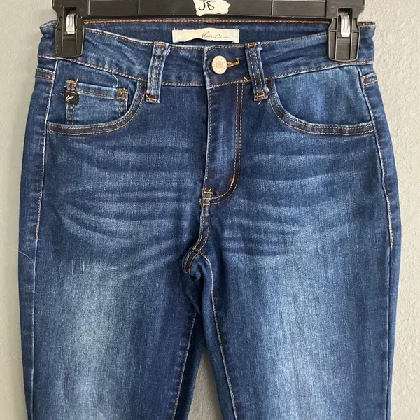 Kancan high rise dark wash jeans size 1/24 - Image 2