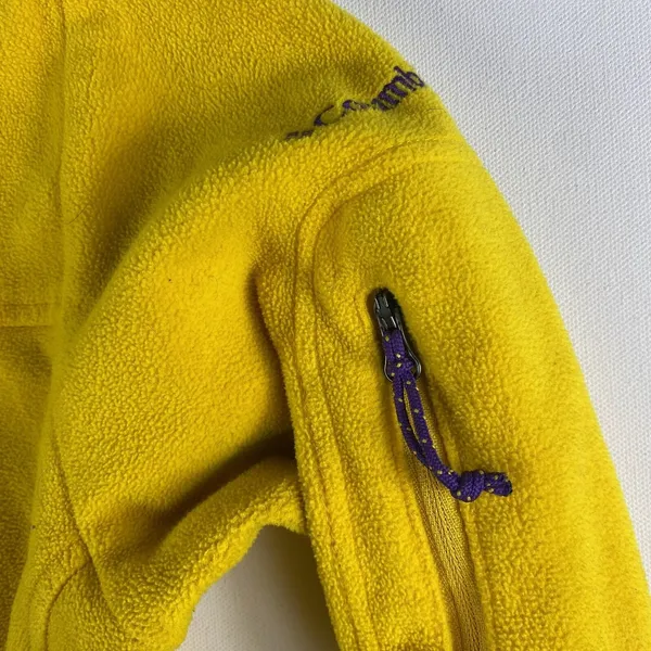 Columbia Jacket Womens‎ Medium Yellow Gold LSU Tigers Full Zip Football Fleece - Image 6