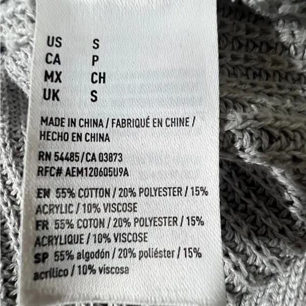 American Eagle Outfitters Light Gray Knit Pullover - Image 7