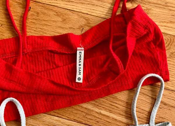 Emma & Sam Red Tiny Spaghetti Strap Top - Image 7