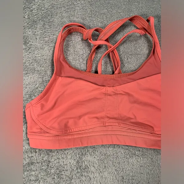 Lululemon athletica stash to dash Coral Sports Bra 8 - Image 2