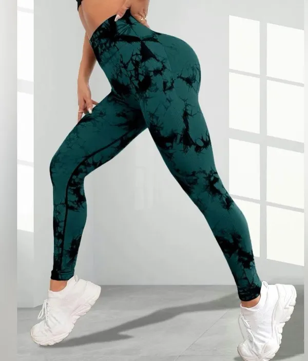 ⚠️ Clearance Women tie dye high waist Leggings Sports, yoga pants Seamless - Image 7