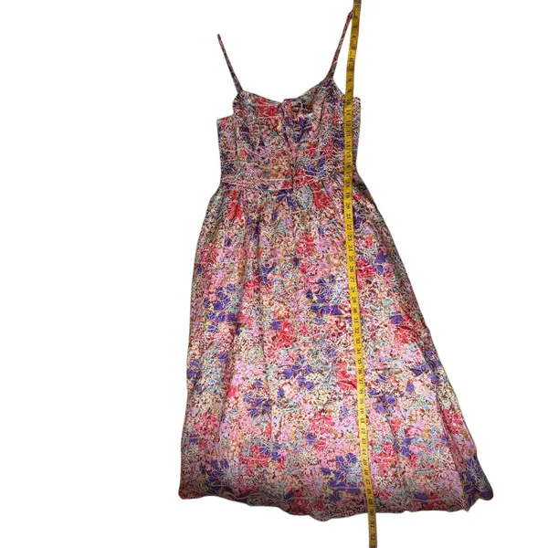 NWT Avara Just Me Iris Floral Embroidered Midi Dress Medium Smocked Cottage Boho - Image 13
