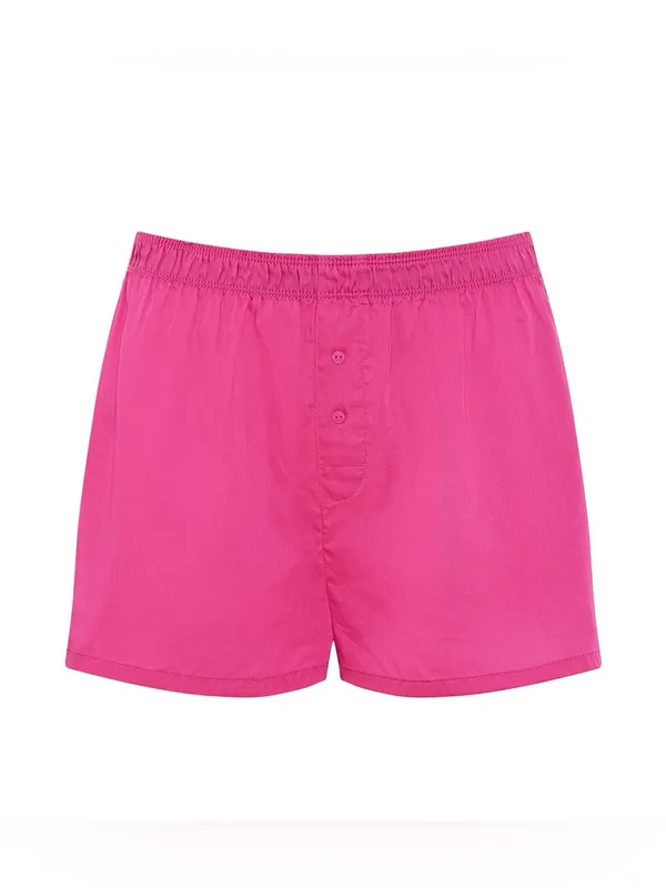🍉VICTORIA’S SECRET PINK Silky Boxy Pajama Shorts Lyocell Pink Fire Watermelon L - Image 5