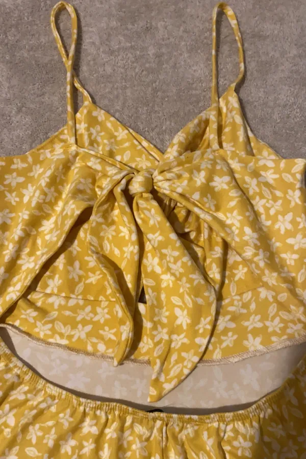 Yellow White Floral Sundress - Image 7