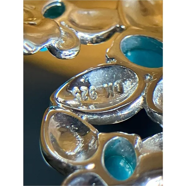Genuine Sleeping Beauty Turquoise Butterfly Ring Size 9 - Image 5