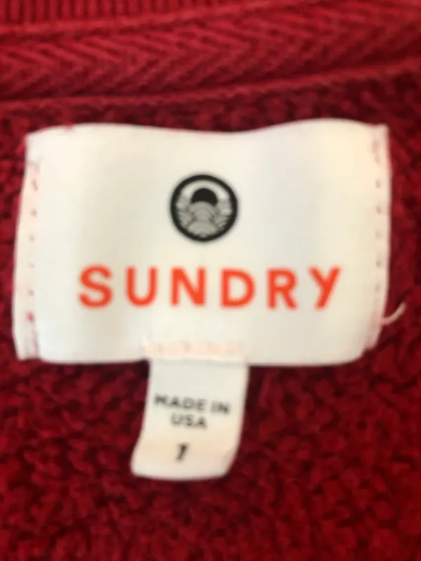 Evereve Red Sundry Sweatshirt - Image 2