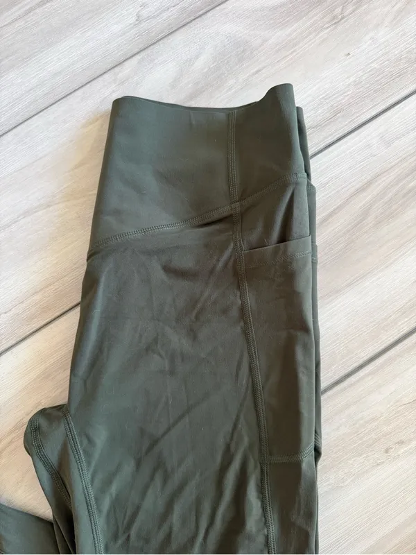 Halara UltraSculpt™ High Waisted Scrunch Butt Lifting Leggings Green Large NWT - Image 8