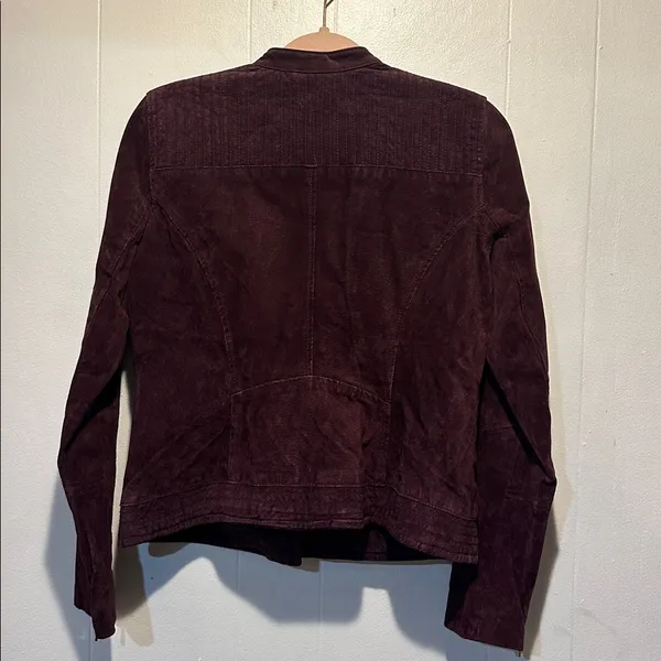 Suede moto jacket size‎ s Red - Image 4