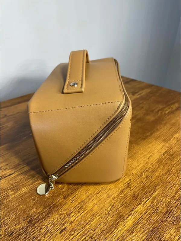 EACHY New CamelColor FlatLay Makeup Bag Travel Festival Camp - Image 6