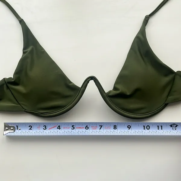 Olive Green Bikini Swimsuit Suit - Image 9