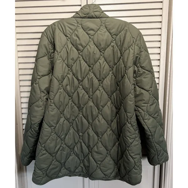 32 Heat Puffer Jacket Snap Up Size XL Pockets Long Sleeve‎ Collar Quilted Warm - Image 4