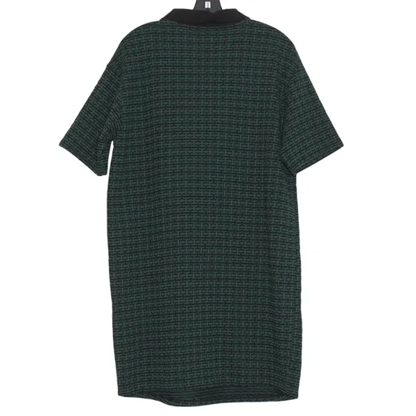 NEW Zara Green Black Polo Dress Minimalist Shift‎ Quiet Luxury Dark Academia M - Image 3