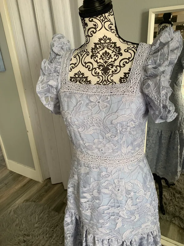 Lavender Lace Dress - Image 3