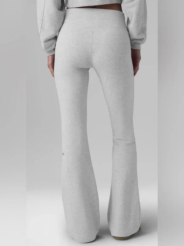 Alo NWT Sway Boot Cut Athletic Heather Gray Sweatpants Size M - Image 2