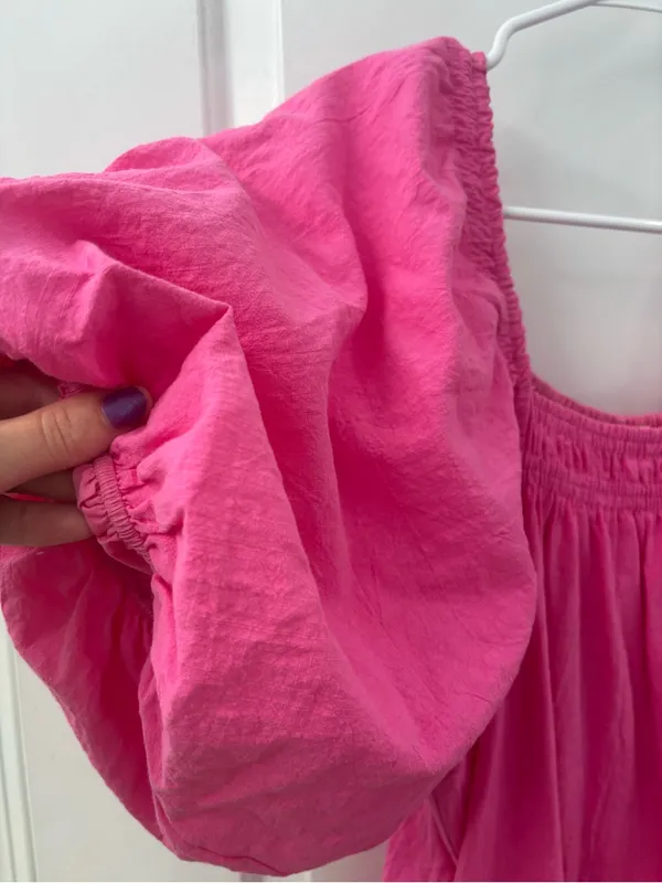 Entro pink puff sleeve dress - Image 3