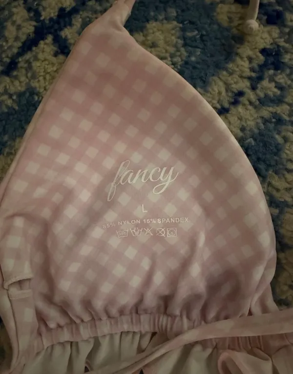 Fancy gingham bikini set - Image 3