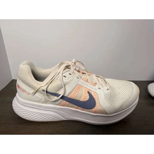 Nike Run Swift 2 Women's Size 8 White Peach Navy Running Shoes - Image 5