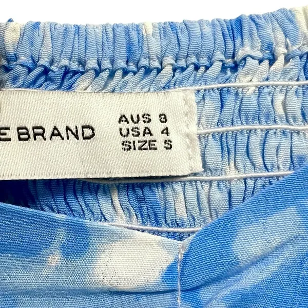 Faithfull the Brand Charlize Midi Dress in Blue Roos Tie Dye Cloudscape Size S - Image 10