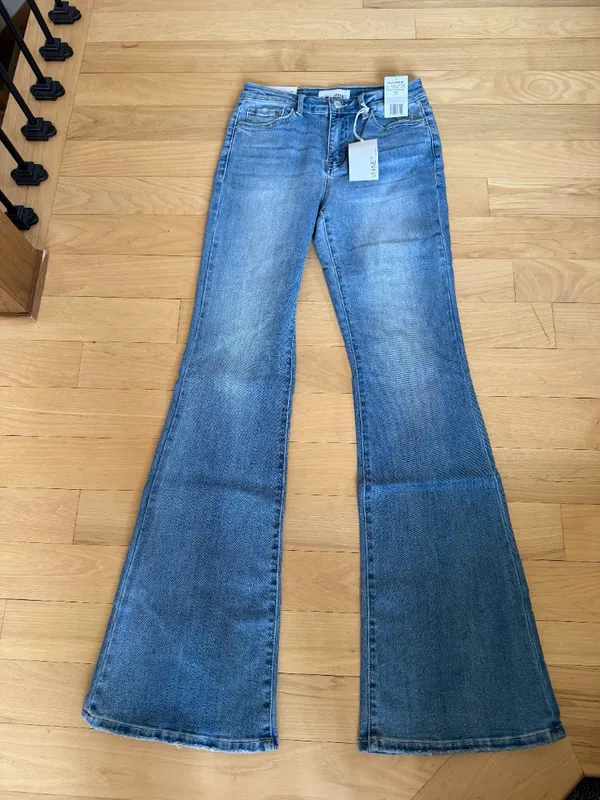 Vervet Bella High Rise Flare Jeans - Image 2