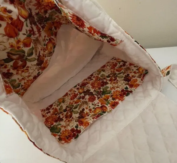 Vintage Quilted large tote bag - Image 4