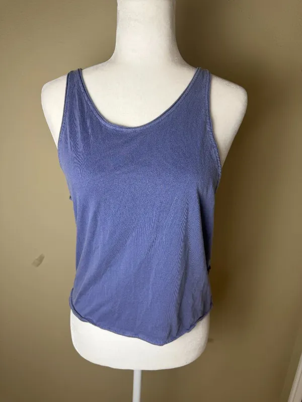JOLYN Low Back Backless T Shirt Tank Top Blue / Purple Size Small - Image 5