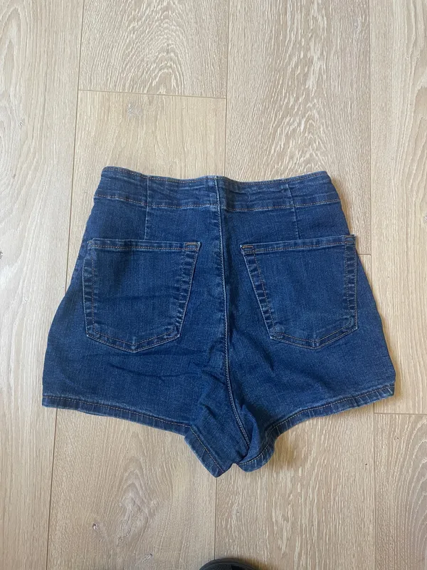 Dark Blue Short Shorts - Image 2