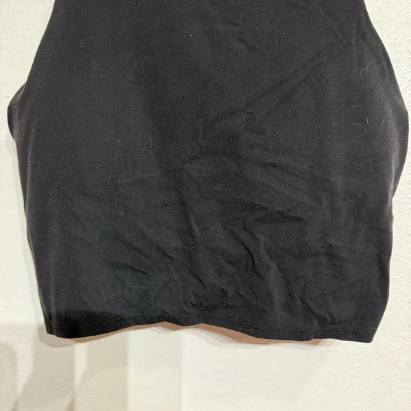 Athleta Black Conscious Crop Racerback Sports Bra Sz L - Image 4