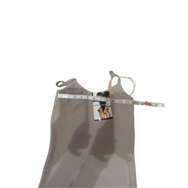 Naked Wardrobe Beige Ribbed Bodysuit Sz S NWT - Image 5