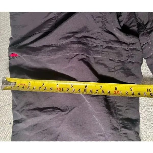 The North Face Pants Womens 4 Nylon Convertible Zip Off Cargo Straight Leg Gray - Image 9