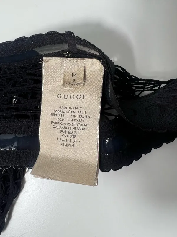 Gucci Diamond Motif Logo Knit Pantyhose Stockings Hosiery Socks - Image 11