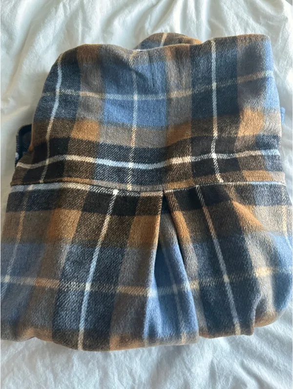 Oversized Flannel Blue Size XS - Image 4