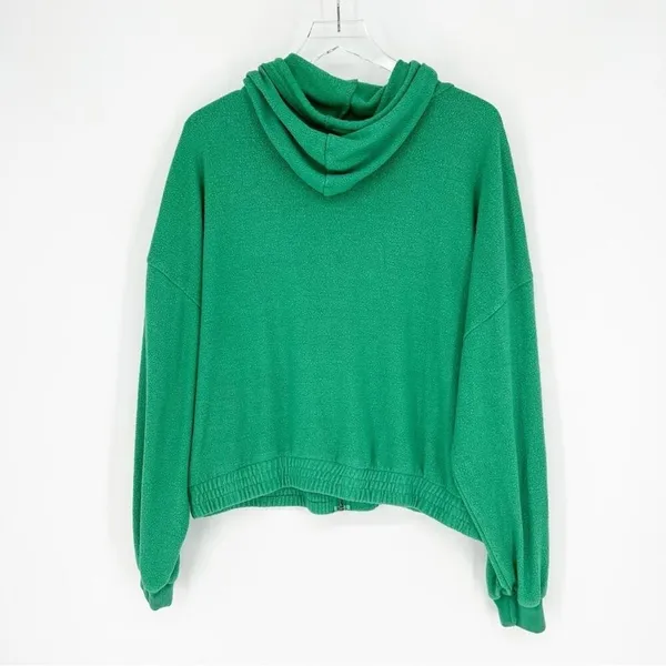 Urban Outfitters Out From Under Terry Zip Jacket Women's Size S Green Loungewear - Image 3
