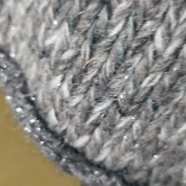 Maryline mohair wool cardigan sweater made in Italy metallic threading oversized - Image 4