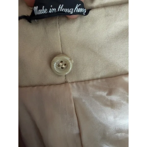 Vintage Classic Trench Coat Gray Belted Long Sleeve Women's Outerwear xs/s - Image 9
