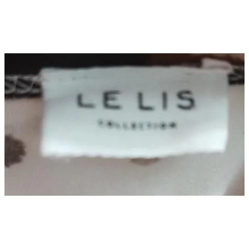 LE LIS Crop Top Womens Size M Cow Print Sleeveless Round‎ Neck Side Tie Bohemian - Image 5