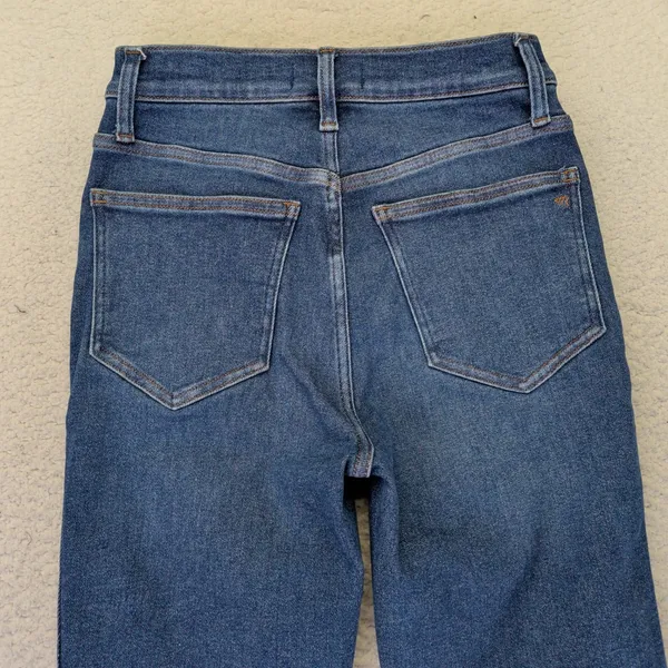 Madewell Stovepipe Jeans‎ Womens 26 High Rise Straight Leg Blue Denim NK893 - Image 9