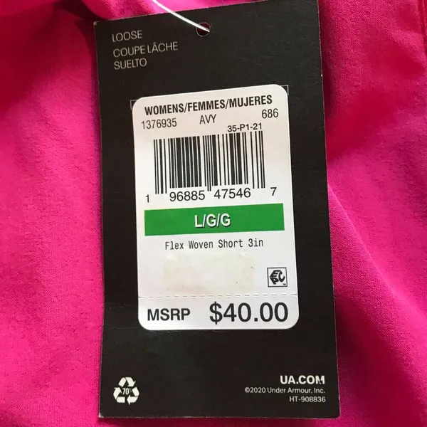 Under Armour Women's Flex Woven Short in Pink Size L NWT - Image 6