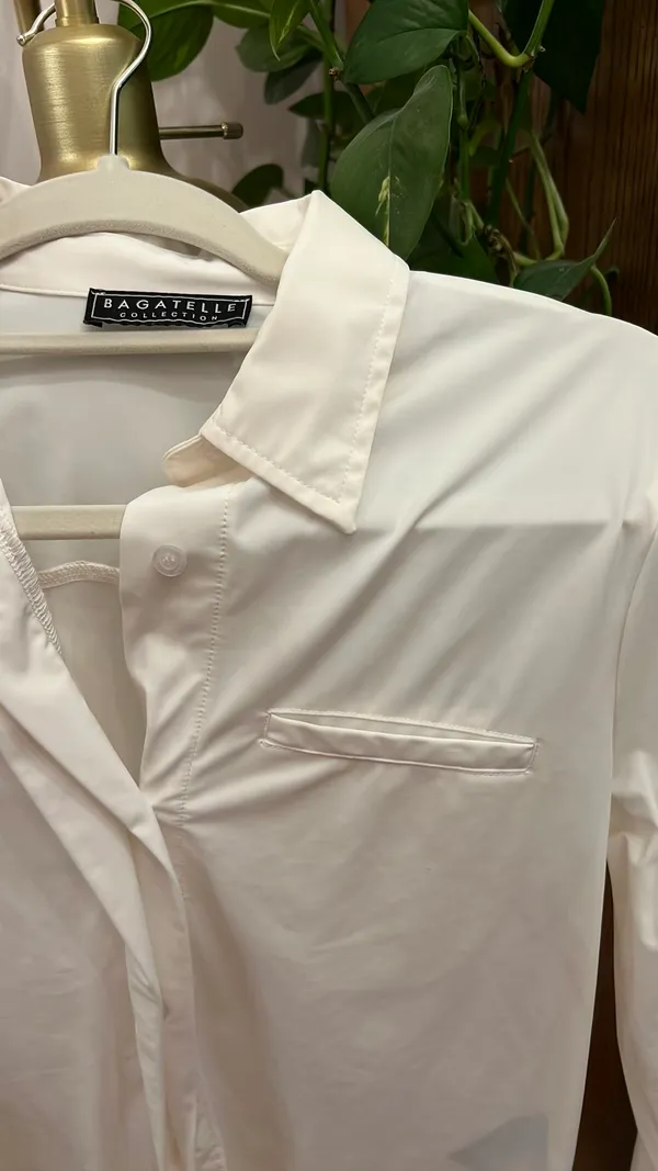 White Work Button Up Size XS - Image 2